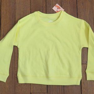 Primary Kids Unisex Double Layer Sweatshirt NWT Banana size 2-3T
